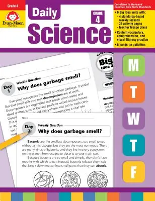 Denní přírodovědné materiály, 4. třída - Daily Science Grade 4