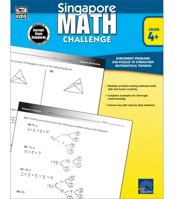 Singapurská matematická výzva, 4. - 6. třída - Singapore Math Challenge, Grades 4 - 6