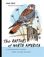 Dravci Severní Ameriky: Omalovánky o orlech, jestřábech, sokolech a sovách. - The Raptors of North America: A Coloring Book of Eagles, Hawks, Falcons, and Owls
