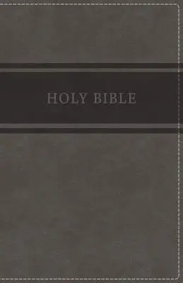 KJV, Luxusní dárková bible, imitace kůže, šedá, vydání s červeným písmem - KJV, Deluxe Gift Bible, Imitation Leather, Gray, Red Letter Edition