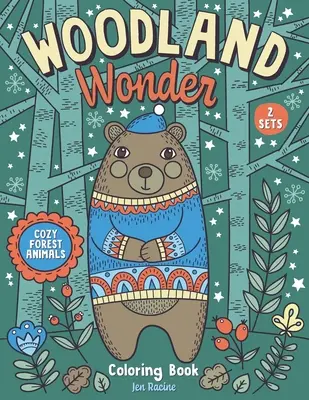 Lesní zázraky: Útulné omalovánky lesních zvířat - Woodland Wonder: Cozy Forest Animals Coloring Book