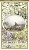 Sbírka čtyř historických map Hampshire z let 1610-1836 - Collection of Four Historic Maps of Hampshire from 1610-1836