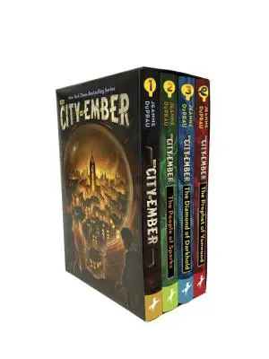 Kompletní sada Město Ember: Město Ember; Lidé z jisker; Diamant z Darkholdu; Prorok z Yonwoodu - The City of Ember Complete Boxed Set: The City of Ember; The People of Sparks; The Diamond of Darkhold; The Prophet of Yonwood