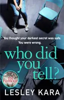 Komu jste to řekli? - Od autora bestselleru The Rumour (Pověsti) - Who Did You Tell? - From the bestselling author of The Rumour
