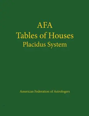 Tabulky domů Placidus System - Tables of Houses Placidus System