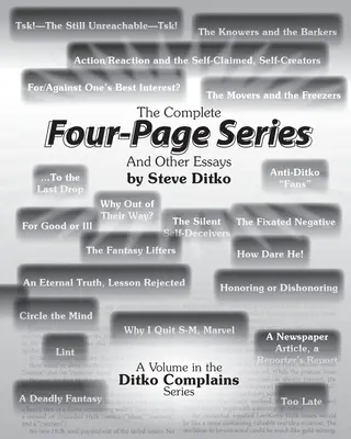 Kompletní čtyřstránková série a další eseje - The Complete Four-Page Series And Other Essays