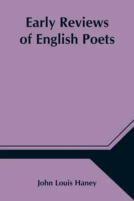 Rané recenze anglických básníků - Early Reviews of English Poets