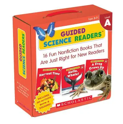 Guided Science Readers: Čtení s průvodcem: Úroveň a (balení pro rodiče): 16 zábavných knih z oblasti literatury faktu, které jsou vhodné pro začínající čtenáře [se samolepkami a knihou aktivit]. - Guided Science Readers: Level a (Parent Pack): 16 Fun Nonfiction Books That Are Just Right for New Readers [With Sticker(s) and Activity Book]