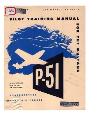 Pilotní příručka pro stíhací letoun P-51 Mustang - Pilot manual for the P-51 Mustang pursuit airplane