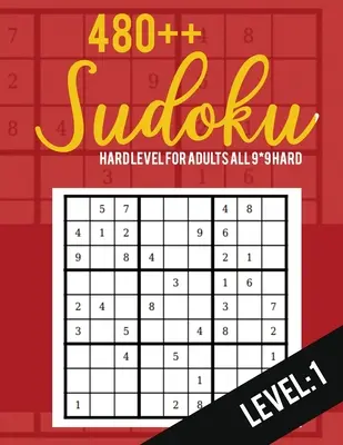 Sudoku: Všechny 9*9 Hard 480++ Sudoku úroveň: 1- Kapesní Sudoku Puzzle Books - Sudoku Puzzle Books Hard - Larg - Sudoku: Hard Level for Adults All 9*9 Hard 480++ Sudoku level: 1- Pocket Sudoku Puzzle Books - Sudoku Puzzle Books Hard - Larg