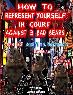 Jak se nechat zastupovat u soudu proti 3 zlým medvědům a vyhrát vyrovnání: Vyhrajte vyrovnání proti společnostem Trans Union, Experian a Equifax. - How to Represent yourself in Court Against 3 Bad Bears And win A Settlement: Win A Settlement Against Trans Union, Experian, Equifax