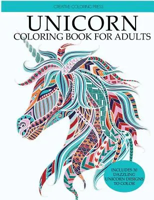 Kniha omalovánek s jednorožci: Omalovánky pro dospělé s krásnými vzory jednorožců - Unicorn Coloring Book: Adult Coloring Book with Beautiful Unicorn Designs