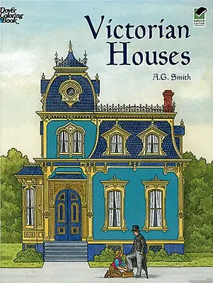 Viktoriánské domy Omalovánky - Victorian Houses Coloring Book