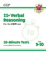 11+ CEM 10-Minute Tests: (s online vydáním): Verbal Reasoning - Ages 9-10 (with Online Edition) - 11+ CEM 10-Minute Tests: Verbal Reasoning - Ages 9-10 (with Online Edition)