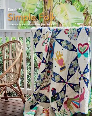 Jednoduchý lidový prošívaný vzor s instruktážními videi - Simple Folk Quilt Pattern with instructional videos