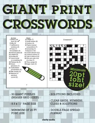 Křížovky s obřím tiskem - Giant Print Crosswords