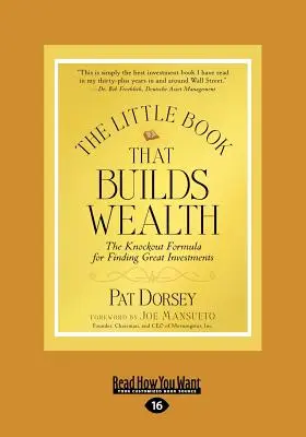 Malá kniha, která buduje bohatství (velký tisk 16pt) - The Little Book That Builds Wealth (Large Print 16pt)