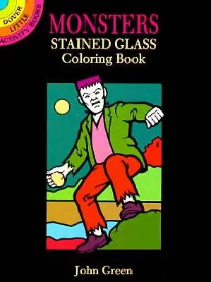 Příšery vitráže Omalovánky - Monsters Stained Glass Coloring Book