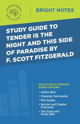 Studijní příručka ke knihám Něžná je noc a Na této straně ráje od F. Scotta Fitzgeralda - Study Guide to Tender Is the Night and This Side of Paradise by F. Scott Fitzgerald