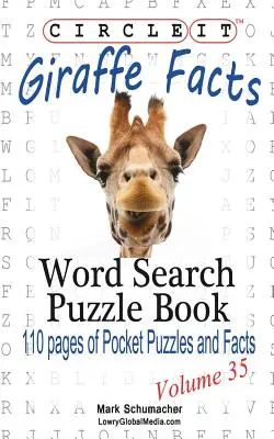 Zakroužkujte to, Fakta o žirafách, Hledání slov, Puzzle Book - Circle It, Giraffe Facts, Word Search, Puzzle Book