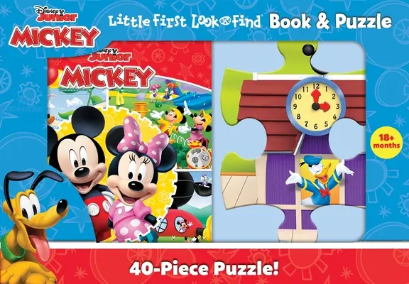 Disney Junior Mickey Mouse Clubhouse: Knížka a puzzle pro nejmenší: Podívej se a najdi - Disney Junior Mickey Mouse Clubhouse: Little First Look and Find Book & Puzzle