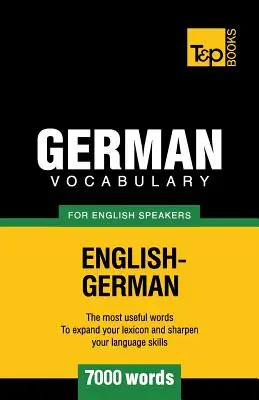 Německá slovní zásoba pro anglicky mluvící - 7000 slovíček - German vocabulary for English speakers - 7000 words
