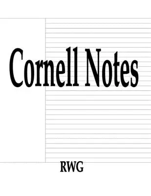 Cornellovy poznámky: 200 stran 8,5 X 11 - Cornell Notes: 200 Pages 8.5 X 11
