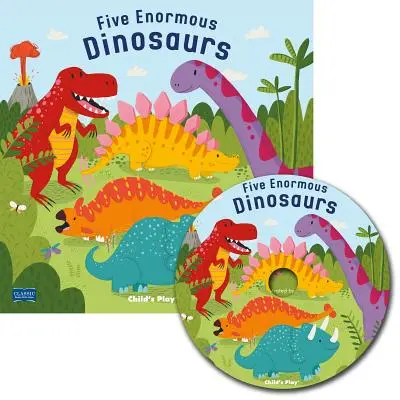 Pět obrovských dinosaurů [s CD (audio)] - Five Enormous Dinosaurs [With CD (Audio)]