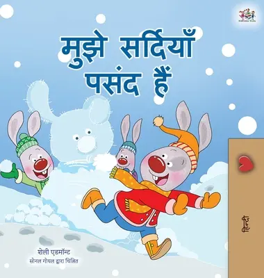 Miluji zimu (hindská kniha pro děti) - I Love Winter (Hindi Children's Book)