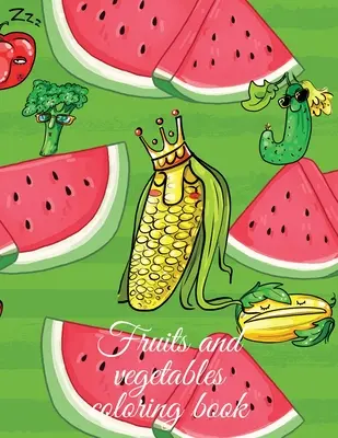 Omalovánky ovoce a zeleniny - Fruits and vegetables coloring book