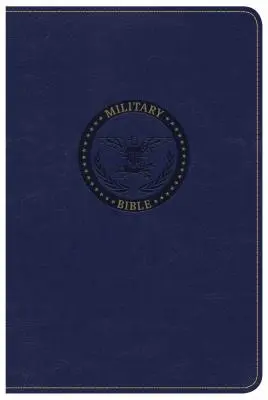 CSB Vojenská bible, královská modř Leathertouch - CSB Military Bible, Royal Blue Leathertouch