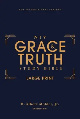 Niv, Studijní bible Milosti a pravdy, velký tisk, tvrdá vazba, červené písmo, pohodlný tisk - Niv, the Grace and Truth Study Bible, Large Print, Hardcover, Red Letter, Comfort Print