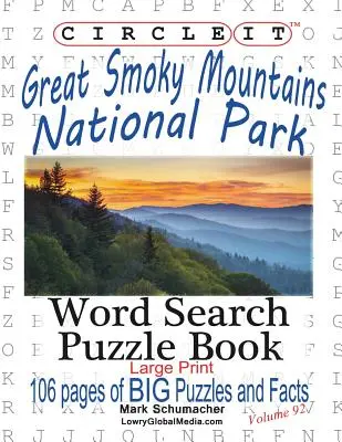 Zakroužkujte, Great Smoky Mountains National Park Facts, Hledání slov, Puzzle Book - Circle It, Great Smoky Mountains National Park Facts, Word Search, Puzzle Book