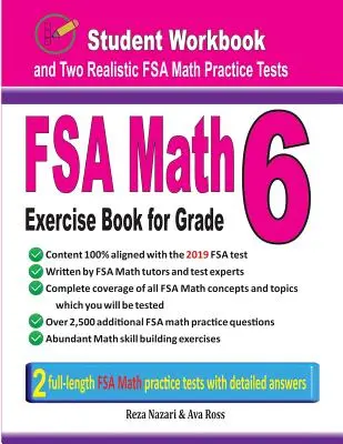 FSA Math Exercise Book for Grade 6: Student Workbook and Two Realistic FSA Math Tests (Cvičebnice pro studenty a dva realistické testy z matematiky FSA) - FSA Math Exercise Book for Grade 6: Student Workbook and Two Realistic FSA Math Tests