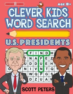 Chytré děti hledají slova: Vychytávky pro děti: Prezidenti USA - Clever Kids Word Search: US Presidents
