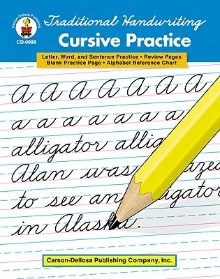 Tradiční rukopis: Cvičení kurzívou, 2. - 5. třída - Traditional Handwriting: Cursive Practice, Grades 2 - 5