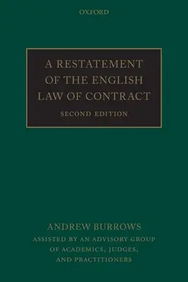 Přehled anglického smluvního práva - A Restatement of the English Law of Contract