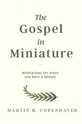Evangelium v miniatuře: Evangelium: rozjímání pro chvíle, kdy máte chvilku času - The Gospel in Miniature: Meditations for When You Have a Minute