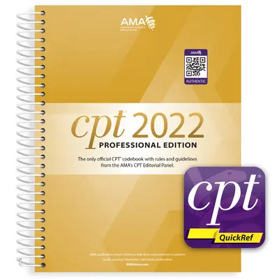 CPT Professional 2022 a CPT Quickref App Bundle - CPT Professional 2022 and CPT Quickref App Bundle