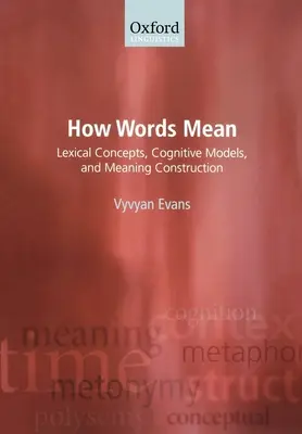 Jak slova znamenají: Lexikální koncepty, kognitivní modely a konstrukce významu - How Words Mean: Lexical Concepts, Cognitive Models, and Meaning Construction