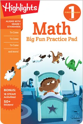 Velká zábavná podložka na procvičování matematiky pro první třídu - First Grade Math Big Fun Practice Pad