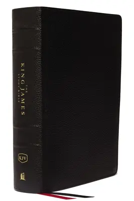 Studijní bible krále Jakuba, pravá kůže, černá, indexovaná, celobarevné vydání - The King James Study Bible, Genuine Leather, Black, Indexed, Full-Color Edition