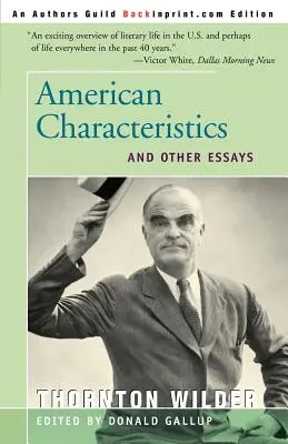 Americké charakteristiky a další eseje - American Characteristics and Other Essays