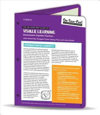 Průvodce viditelným učením na vlastních nohou - Učitelé schopní hodnocení - On-Your-Feet Guide to Visible Learning - Assessment-Capable Teachers