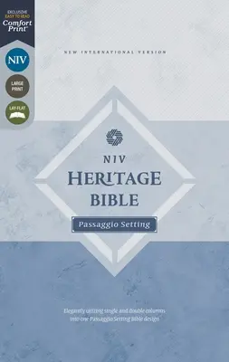 Niv, Heritage Bible, Passaggio Setting, Leathersoft, Brown, Comfort Print: Elegantní spojení jednoduchých a dvojitých sloupců do jednoho Passaggio Setting Bibl. - Niv, Heritage Bible, Passaggio Setting, Leathersoft, Brown, Comfort Print: Elegantly Uniting Single and Double Columns Into One Passaggio Setting Bibl