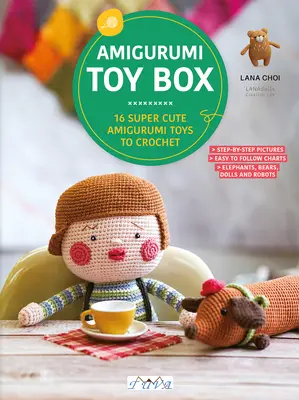 Krabice na hračky Amigurumi: Háčkovaná krabička na hračky: 16 super roztomilých hraček Amigurumi k uháčkování - Amigurumi Toy Box: 16 Super Cute Amigurumi Toys to Crochet