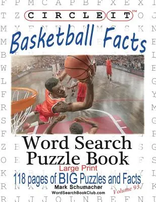Zakroužkujte, Fakta o basketbalu, Hledání slov, Puzzle Book - Circle It, Basketball Facts, Word Search, Puzzle Book