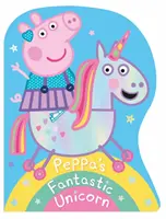 Prasátko Peppa: Peppina fantastická kniha ve tvaru jednorožce - Peppa Pig: Peppa's Fantastic Unicorn Shaped Board Book