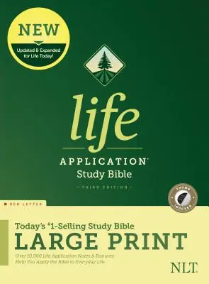 NLT Life Application Study Bible, třetí vydání, velký tisk (červené písmo, tvrdá vazba, indexovaná) - NLT Life Application Study Bible, Third Edition, Large Print (Red Letter, Hardcover, Indexed)