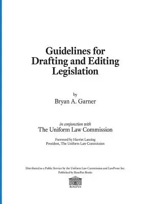 Pokyny pro tvorbu a úpravu právních předpisů - Guidelines for Drafting and Editing Legislation